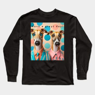 Two Greyhounds In Suits Long Sleeve T-Shirt